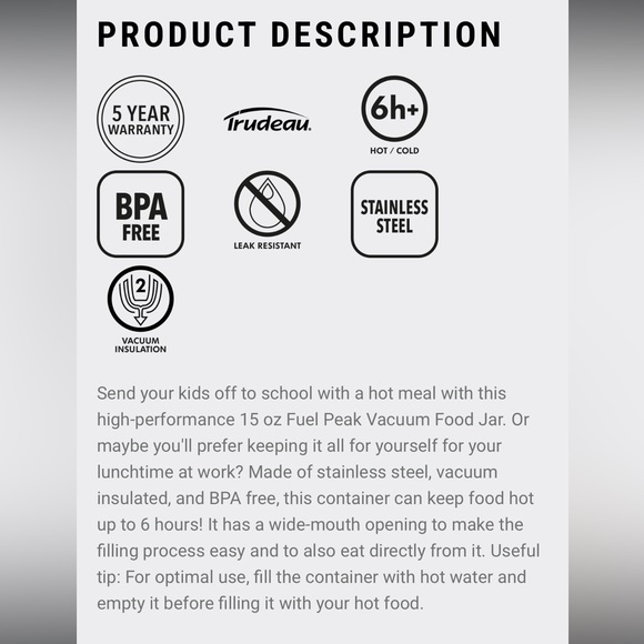 Trudeau Insulated Container - Picture 8 of 8